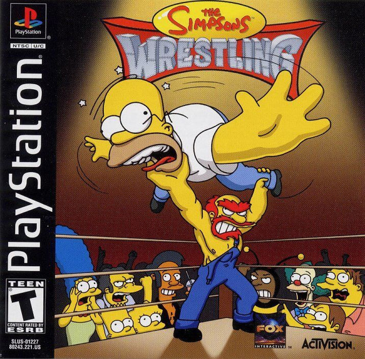 The Simpsons Wrestling - Sony PlayStation 1 PS1 PS2 PS3 PS PSX Video Game