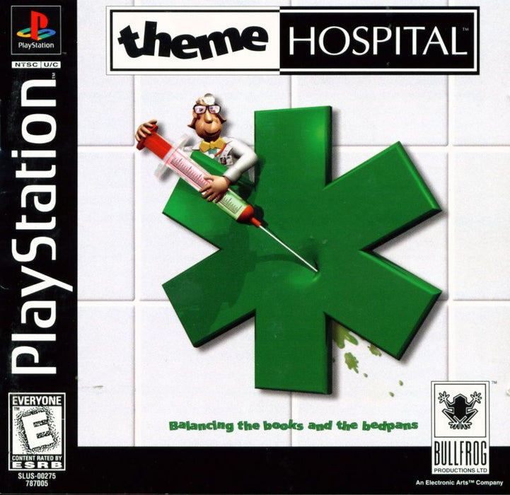 Theme Hospital - Sony PlayStation 1 PS1 PS2 PS3 PS PSX Video Game