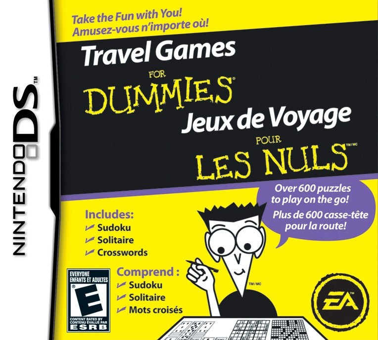 Travel Games for Dummies - Nintendo DS DSL DSi DSiXL NDSi Dual Screen Video Game
