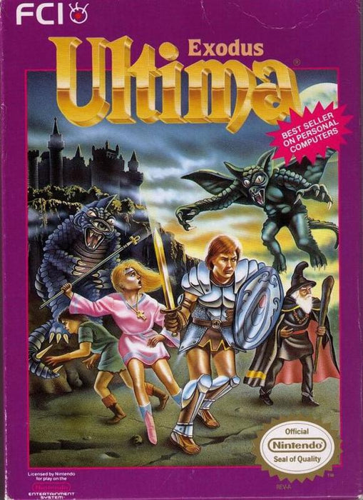 Ultima Exodus - Nintendo Entertainment System NES Video Game