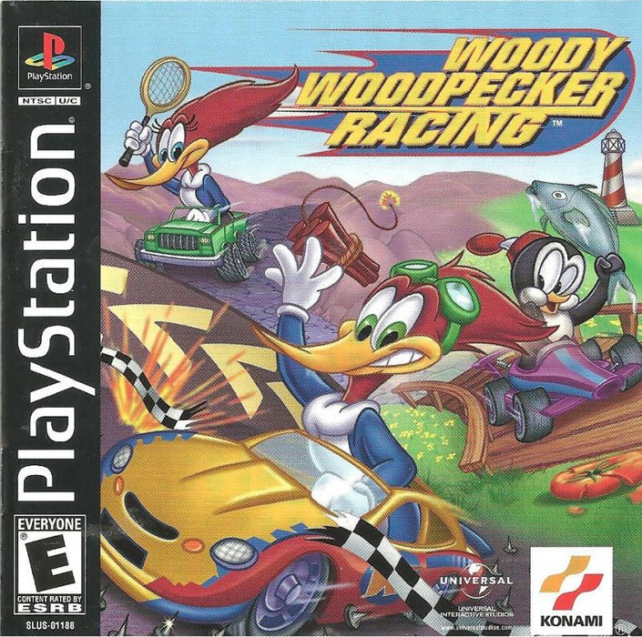 Woody Woodpecker Racing - Sony PlayStation 1 PS1 PS2 PS3 PS PSX Video Game